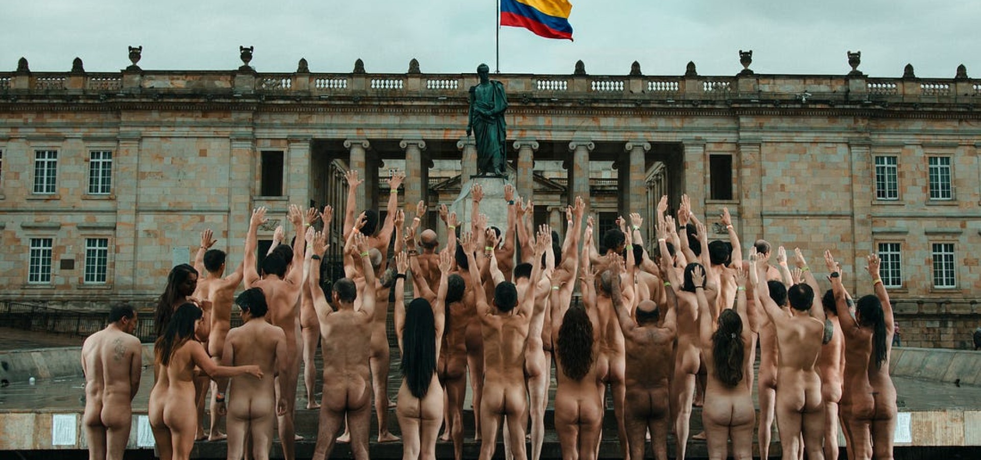 Colombia held a nudist festival at the seat of its government